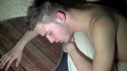 Gaybareback: Twink fucked by is best friend on the sofa