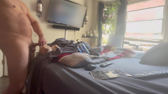 ScottyNaughty69: Stojící s mým oknem dokořán, hlazení a šukání, dokud mě nechytí...