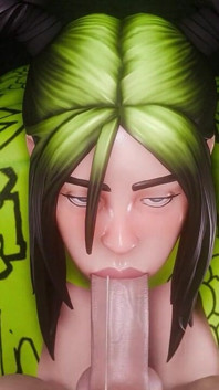 Fortnite - Billie descuidada mamada en primer plano - animación 3d