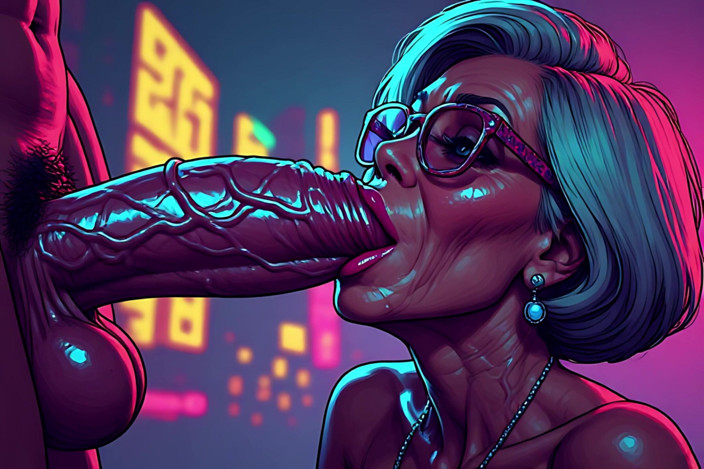 AI Porn: Nghệ thuật bú cu neon