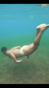 What a Nice Feeling to Swim Like This, I Wanted to Have Cum for You, but People Showed up