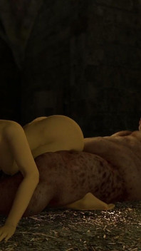 Dungeon Sex: Elven Girl Gets Throatfucked, Railed & Covered in Cum