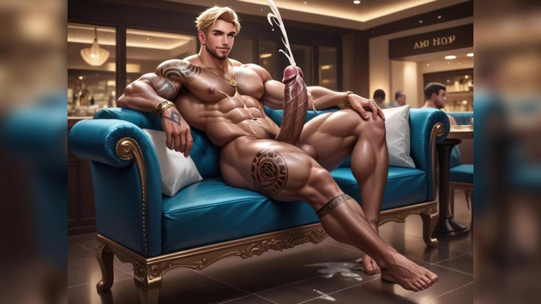 AI gay porn: Hunk Gay Zadek šukání zadku