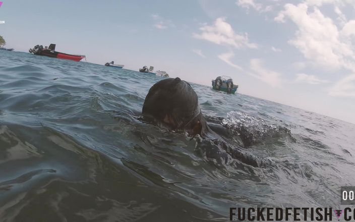 Fucked fetish: Карибское море получает богиня с игрой с дыханием в маске, дайвинг в стеклянном