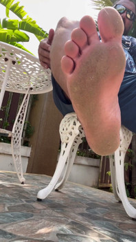 Jack Stacked - Big Muscular Feet and Intense Sole Teasing by the Pool