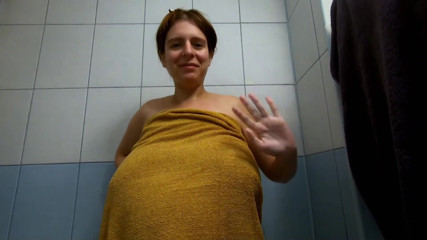 Lena Rose: Pregnant evening shower