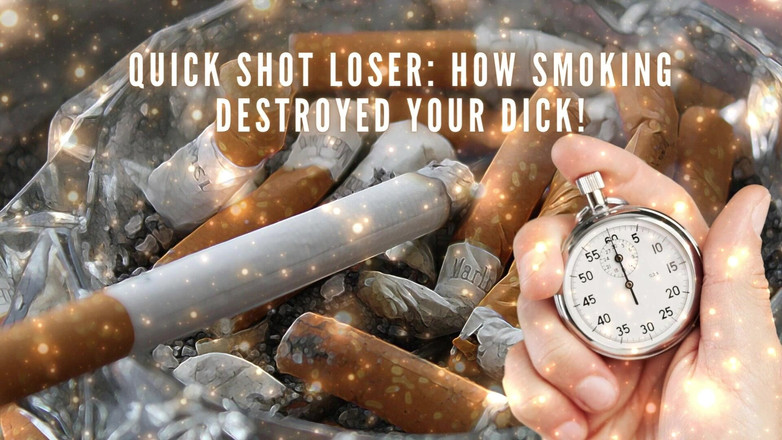 Goddess Misha Goldy: Quick shot loser - jak kouření zničilo tvého ptáka!