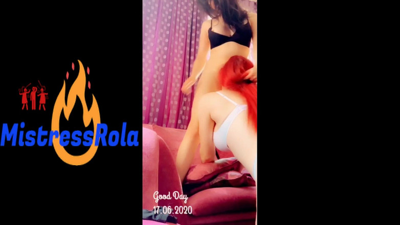 Mistressrola: Rola genç kız arkadaşıyla köle olmaya çalışıyor