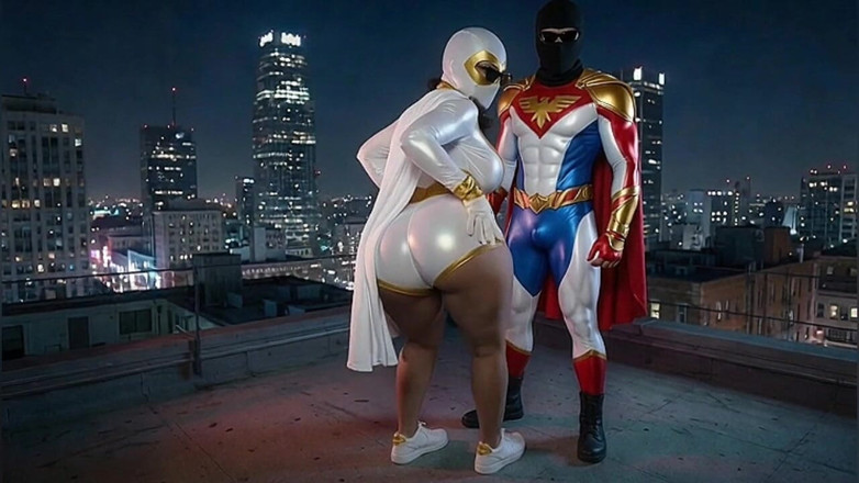 Animate golden: Piccola supereroina mostra e twerka il suo culo enorme
