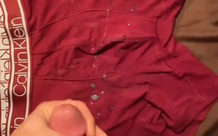 XH NJK: Cum on my red CK boxers (slow)