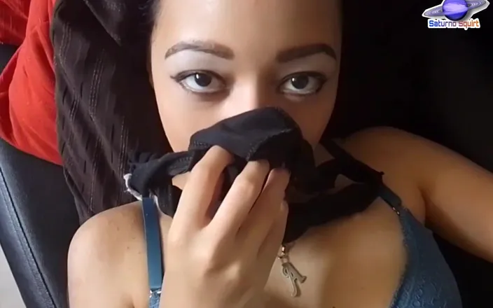 Saturno Squirt: Smelling My Panties and My Lover Is Seducing Me - Saturno...