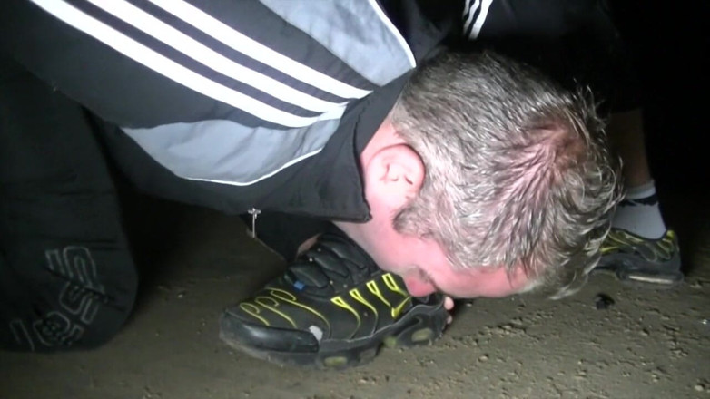 FRENCH HOLES CREAMPIED: Slut creampied in sneaker in the night cruising