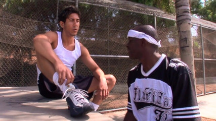 My first time with a boy: Latino fucked by xxl black cock for the first time