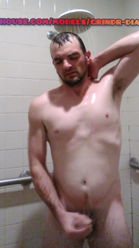 Jacking off in the Showers