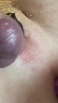 Cockring E Dildo Xxl In Culo Liscio Bagnato
