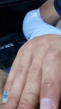 Pumping a Student with a Hot Load Straight in the Ass! Cruise Fuck on the Track, in Public