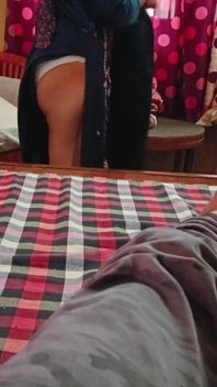 Desi Housewife Changing Panty in From of Her Lover