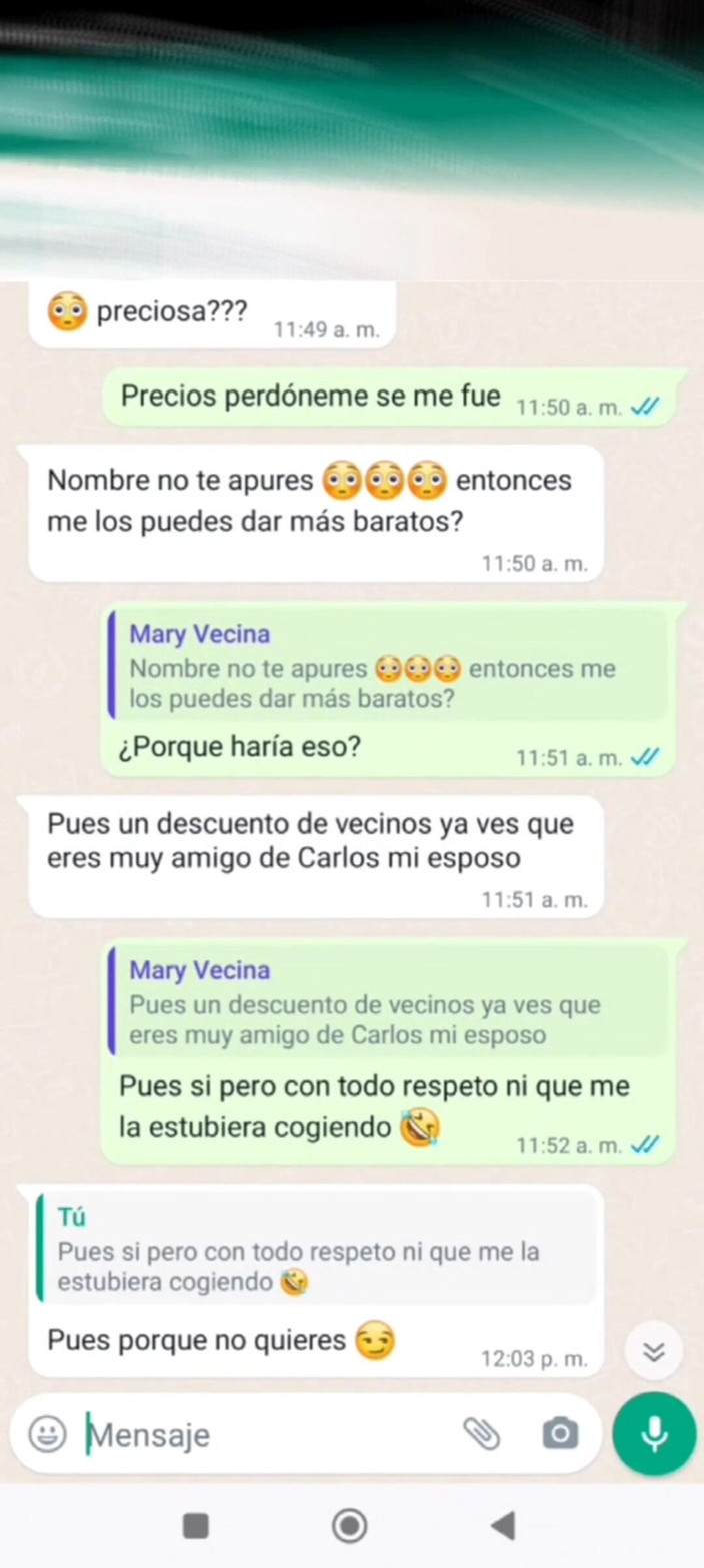 Mexicasero: Latina buurvrouw Mary werd echt geil en stuurde me foto's