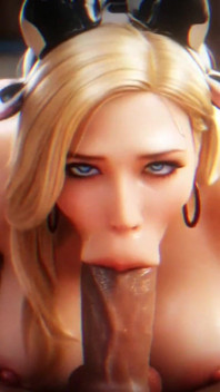 Animasi cowgirl 3D blonde panas - Ai Dihasilkan