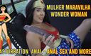 Redqueen films: Sexo anal com uma mulher maravilha cosplay