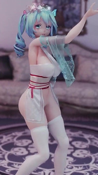 Hatsune (g)i-dle - Queencard Queen Erotische Uniform Striptease Kolossale Brüste zittern