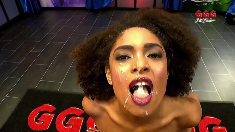 German Hardcore Gangbang: Sexy Black Girl Gets Pussy Wet and Fucked by Multiple...