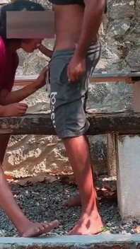 Srílanská divoká zábava venku