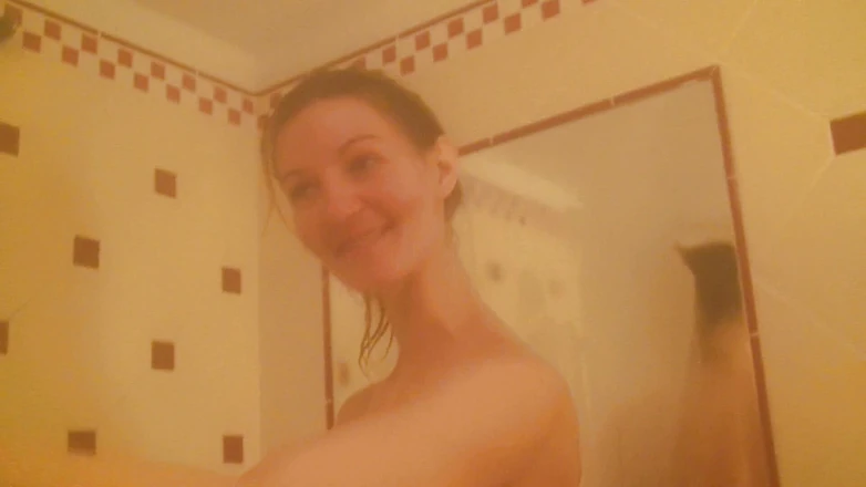 All Those Girlfriends: Vanessa Y. plays with her boobs and cunt in the...