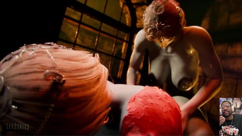 L6RD7BLU3 FUTA: Orin transgender menyetubuhi dirinya sendiri, janda penis besar disetubuhi lubang...