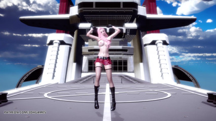 3D-Hentai Games: Striptease sexy în elicopter - Ahri Akali Kaisa Seraphine League of Legends...