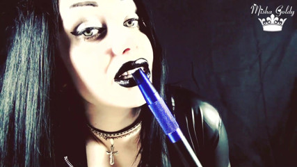 Goddess Misha Goldy: Goth darkside smoking JOI and tease