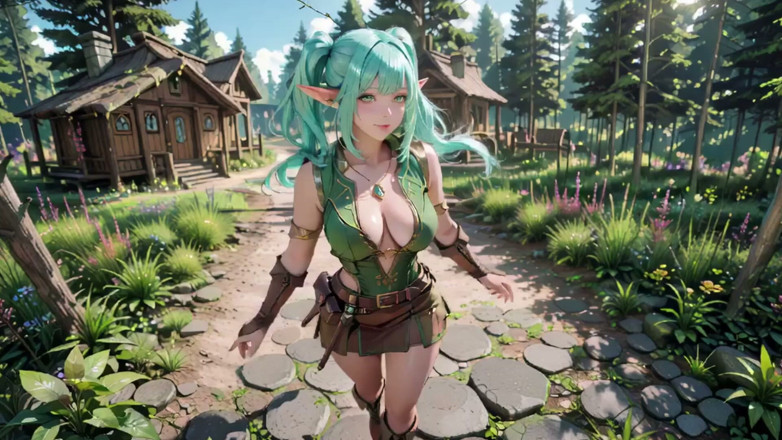 Seraphina Vale: Rừng tưởng tượng! Tiên xanh quỳ gối, tinh tiên xanh...