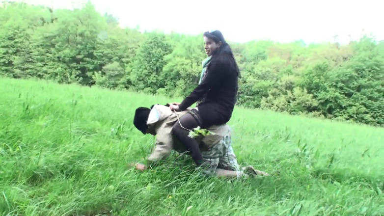 Femdom Austria: Outdoor fun with pet boy