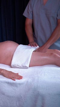 Masseur Fucks My Ass and Cums on My Pregnant Pussy