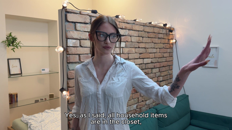 Onlykissy: Realtor ngeliat apartemennya ke level baru, ngentot memeknya habis-habisan sambil...
