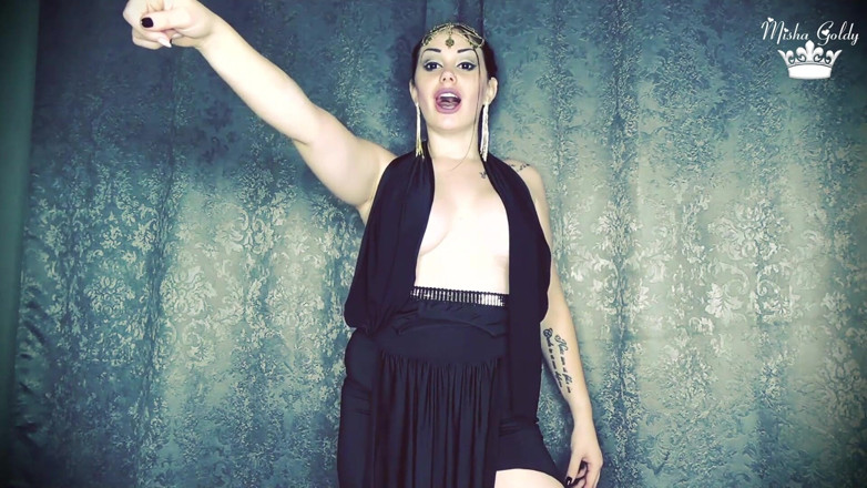 Goddess Misha Goldy: ¡El mejor orgasmo que jamás haya formado diosa oscura! Final 3