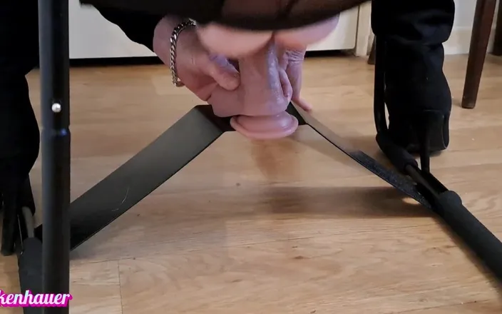 Sandra Falkenhauer: A Good Dildo Shot in Black Bodystockings