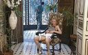 German amateur couples: Blonda germană cu ciorapi își umple gura după un hard bang
