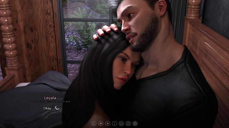 3D Cartoon Porn: Seven realms 6 - Atlas і Leyala діляться глибокою, інтимною розмовою в ліжку