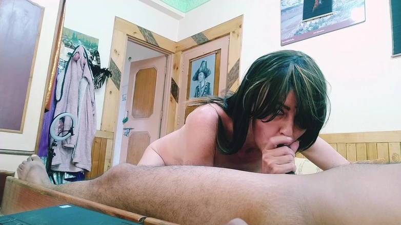 Bolly Karma: A Beautiful Hot Wife Show off Her Body and Suck...