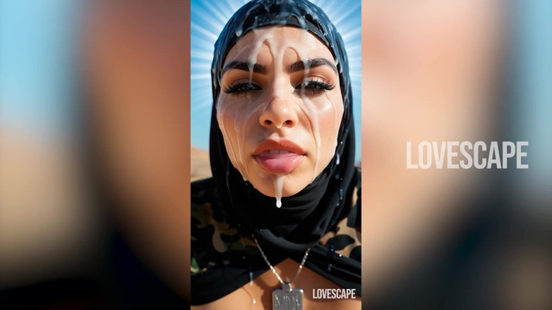 Lovescape: La ragazza militare con il velo prende un plotone crudo (ai...