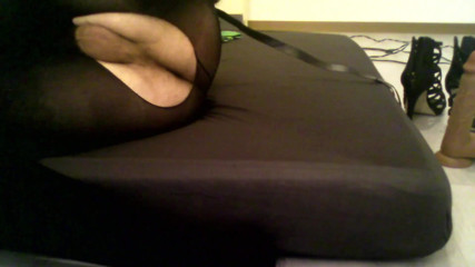Nylon crossdresser Fiona: Anal anal anal