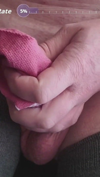 Masturbate with Hush 1 and Cum in Pink Socks