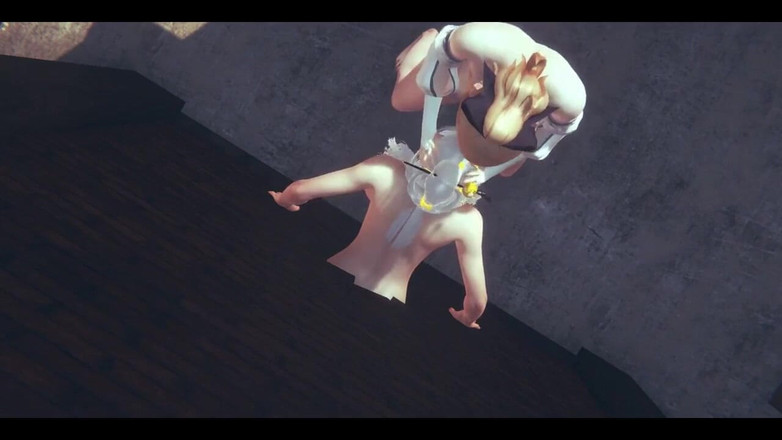 HentaiTubes: 原神 Hentai - 凝光がジャン・フタナリにフェラチオ - 日本のアジア系マンガアニメゲームポルノ