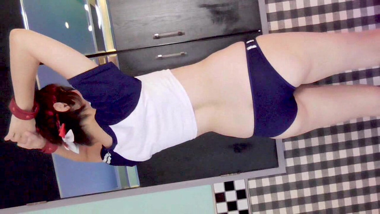 hiro_mayu_couple_jp: Mayu NO70 Místní náplast schovává, cosplay v oblečení do posilovny, šátek...