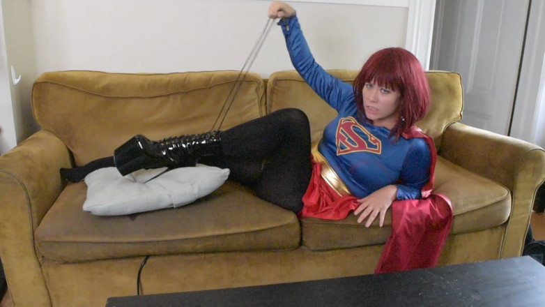 Deanna deadly: 邪悪なスーパーガールはあなたを誘惑しようとした後に溶けましたパンストハメ撮り足の匂い