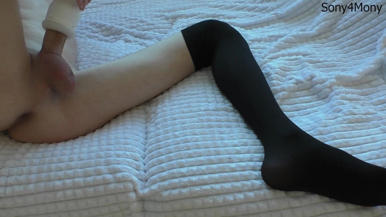 Sony4mony: Éjaculation deux fois en baisant Fleshlight - PAS DE SON -