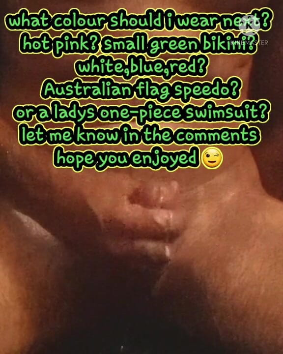 Madaussiehere: Sexy Orange Bikiny Bottoms Sperma ve sprše se mnou
