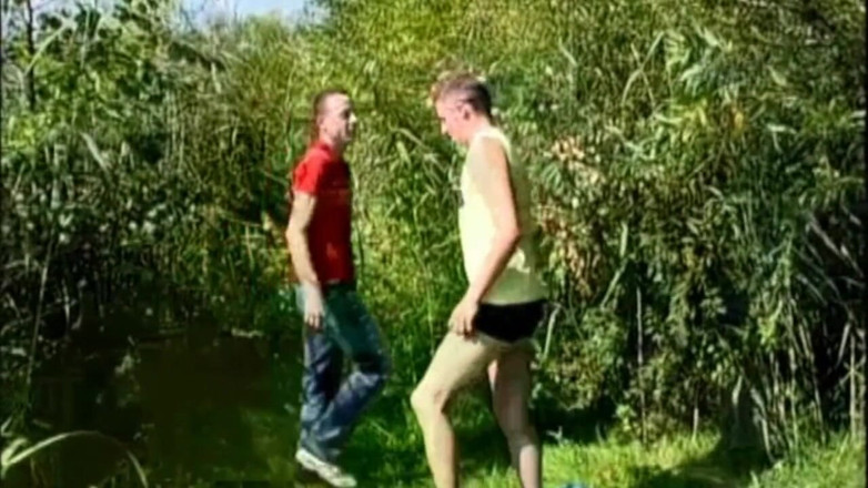 STRAIGHT BOYS CURIOUS FROM PRAHA: Young straight dude fucking outdoor his gay friend 14 rough