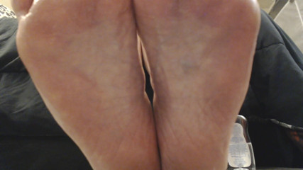Abby Anna: Closeup thick oiled wrinkled soles